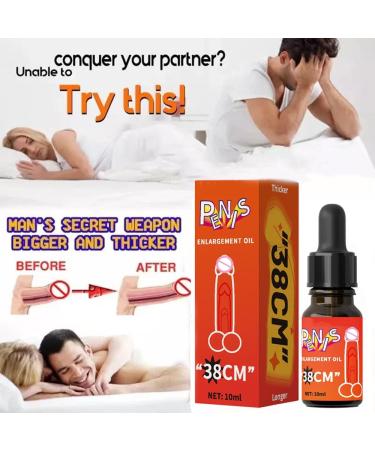 BAWUTZ 10 ml d'huile d'agrandissement du p nis huile de massage pour hommes pour le sexe agrandissement du p nis extra fort les hommes am liorent l' rection et retardent l' jaculation (3PC) - Buy Online on GoSupps.com