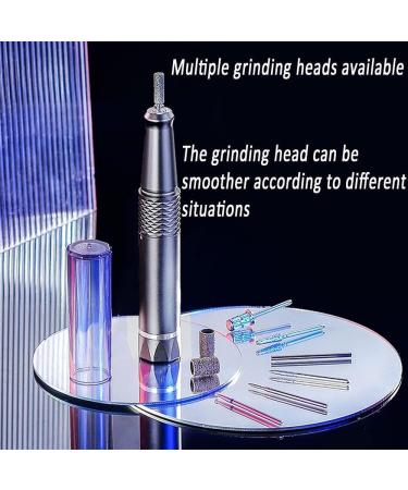 Electric Nail Drill File Cordless Portable 40000RPM Nail Drill Kit Toenail Grinder Manicure Pedicure Polishing Shape for Home Salon Use (Color : Silver) - Buy Online on GoSupps.com