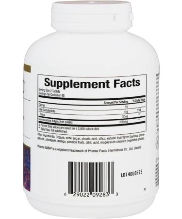 Bioclinic Naturals GABA -Pro - Tropical Brz 90 chew - Buy Online on GoSupps.com