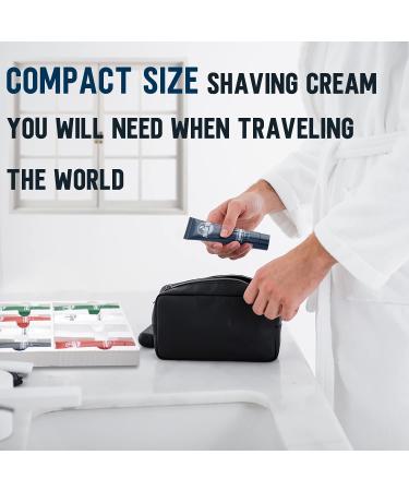 Travel Shave Cream Gift Set for Men - Luxury Close Shave Kit for Him - Perfect Christmas, Birthday, or Stocking Stuffer Gift - 8 Piece Set - Buy Online on GoSupps.com