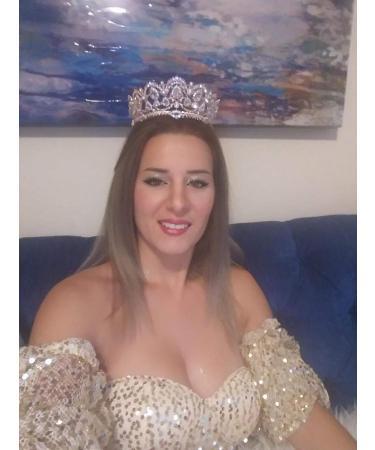 SNOWH Rhinestone Wedding Tiara - Rose Gold Princess Crown for Women and Girls - Buy Online on GoSupps.com