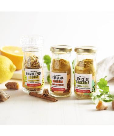 Turmeric Latte Mix - Exclusive Vegan Recipe - Powdered Drink with Turmeric Ginger Cinnamon and Pepper - Golden Milk - Buy Online on GoSupps.com