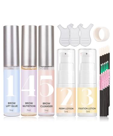 Brow Lamination Kit Professional Eyebrow Lamination Ti- T Kit with DIY Lash Lift And Kit Easy To Use Eyebrow Kit for Regular Denser Beautiful Brows