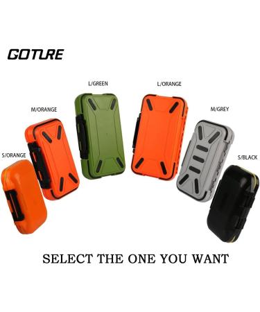 Goture Small Waterproof Fishing Tackle Box - Orange (7.8'' x 4.2'' x 1.8'') - Buy Online on GoSupps.com