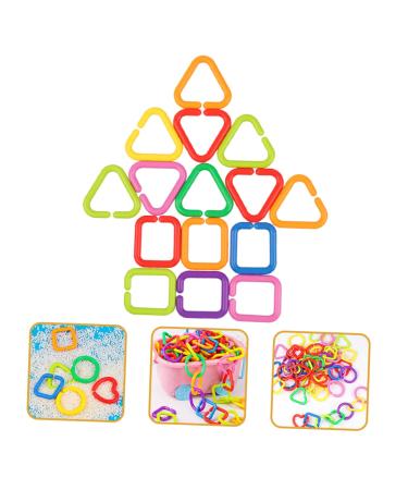 Aokwawaliy 35 Geometric Chain Buckle Sensory Rings for Babies & Toddlers - Natural Connection Toy for Baby Limbs & Playtime - Buy Online on GoSupps.com