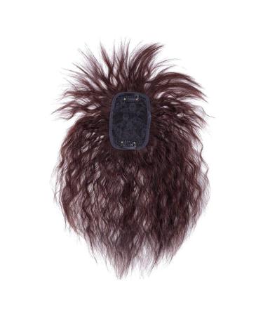 Natural Looking Curly Hair Clipping Apex Toupee - Human Hair Wig with Ponytail for Thin Hair - Buy Online on GoSupps.com