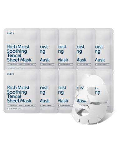 Dear Klairs Rich Moist Soothing Tencel Beauty Sheet Mask 1 Sheet 0.85 fl oz (25 ml)