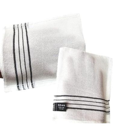 LUUUVMOI 4 Pcs White Korean Exfoliating Towel Gloves for Beauty Skin Bath Shower - Buy Online on GoSupps.com