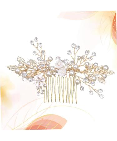 Housoutil Wedding Dress Accessories Women Hair Comb Wedding Hair Comb Crystal Hair Comb Bridal Hair Comb Hair Accessories Alloy Headgear Women's - Buy Online on GoSupps.com