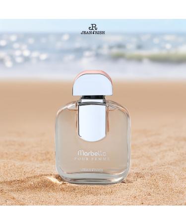 Jean Rish Marbella Eau De Parfum - Perfume for Women (3.4 Fl Oz / 100ml) with Jasmine Vanilla & Black Currant Notes - Long Lasting and Luxury Fragrance - Buy Online on GoSupps.com