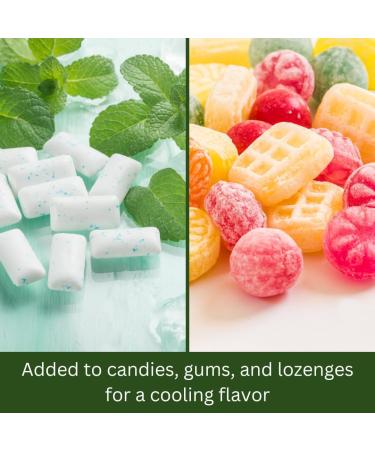 mGanna Food Grade Menthol Crystals 227g / 0.5lbs Natural Refreshing Multipurpose - Buy Online on GoSupps.com