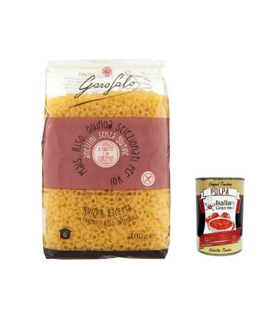 Italian Gourmet E.R. Garofalo Anellini Senza Set of 5 bags of gluten-free gluten-free gluten-free gluten-free gluten-free Italian flavor Gourmet Polpa 400 g