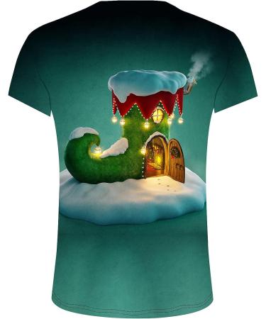 Christmas Ugly T-Shirt - Novelty 3D Printed Xmas Gift for Men & Women - X-Large Green - Buy Online on GoSupps.com