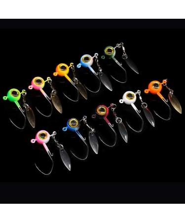 Crappie Jig Heads Kit with Underspin Spinner Blade - 30 Pack, 1/8 1/16 1/32 oz - Crappie Fishing Lures Jigs - Buy Online on GoSupps.com