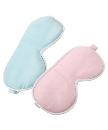 Sleeping Blindfold for Girls 2pcs Eye mask Shading Eye Patch Eye Mask Silk Sleeping Eyeshade Eye Cover Shading Eye Cover Eye Patch Silk Eye Cover Eye Protection Travel lampshade