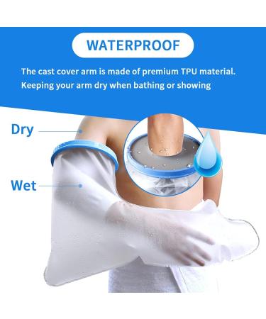 Waterproof Cast Cover for Shower - BukiHome Reusable Sealing Sleeve for Broken Arm Wrist & Hand Protection - Buy Online on GoSupps.com
