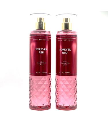 2 Forever Red Fine Fragrance Mist bundle set bath body shower