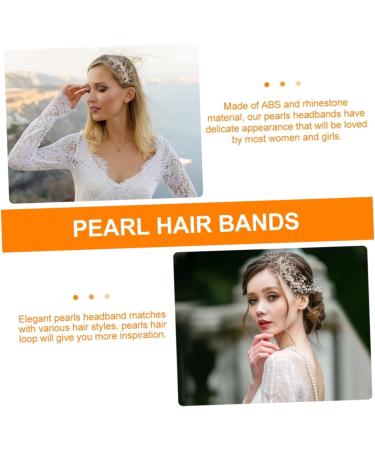 Didiseaon Braided Pearl Hair Comb Wedding Hair Clips Rhinestone Hair Clip Hair Clip for Wedding Bridal Headpiece Crystal Hair Accessories Headwear Abs White Dress Bride Hair up - Buy Online on GoSupps.com