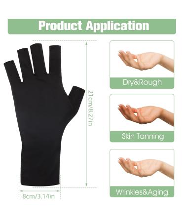 Yolev Anti UV Gloves for Gel Nail Lamp - UV Protection Professional Manicure Gloves for Women - Outdoor Sports Touchscreen Gloves - Buy Online on GoSupps.com