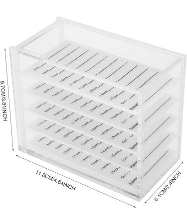 5-Layer Transparent Eyelash Storage Box | Makeup Display Container & Eyelash Tools Holder - Buy Online on GoSupps.com