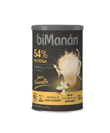BIMANÁN - Protein Shakes - Vanilla Flavor - High-Protein Smoothie to Tone and Increase Muscle Mass - Delicious Protein Product with Vanilla Flavor - 360 g, 12 Servings