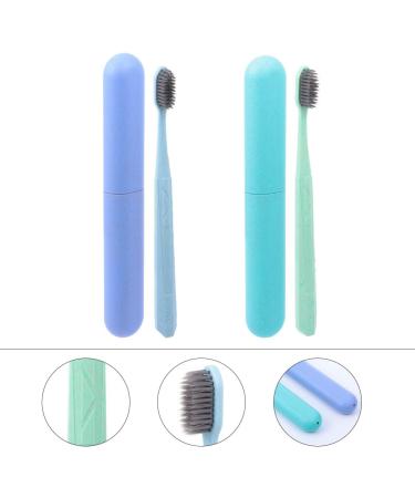 Minkissy 6-Piece Travel Toothbrush Set - Super Soft Toothbrushes for Gum Care & Tooth Cleaning - Ideal Household Gift for Travel - Buy Online on GoSupps.com