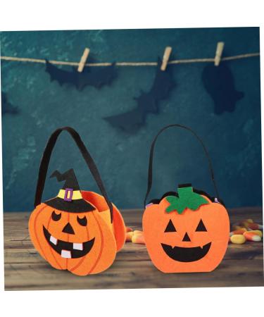 Alipis 4pcs Halloween Candy Bag Decor Halloween Treat Bag Pumkins Children Bucket Modeling Felt Cloth - Buy Online on GoSupps.com