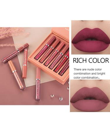 Fasurid 6Pcs Liquid Matte Lipstick Set | Long-Lasting & Waterproof Velvet Lip Gloss Kit for Women | Perfect Lip Makeup Gift for Girls & Mothers - Buy Online on GoSupps.com