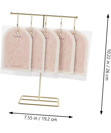 Mikinona 1 Set Nail Art Display Cardboard T Bracket Elegance Fake Nails Show Rack Salon Nail Art Display Holder Nail Art Showing Holder Manicure Paper Card False Nails - Buy Online on GoSupps.com