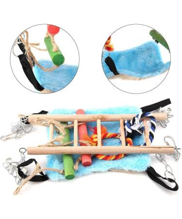 Hamster Swing Small Animal Suspension Bridge Squirrel Hanging Bed Hammock Stair Ladder Toy for Gerbil Rat Mouse Bird Parrots - Buy Online on GoSupps.com