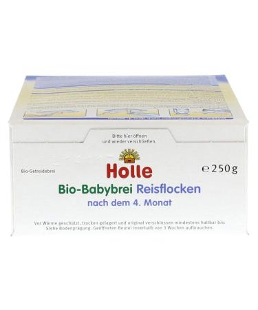 Holle Organic Rice Grit Cereal Porridge - 250g | Healthy Baby Food Non-GMO Gluten-Free International Shipping - Buy Online on GoSupps.com