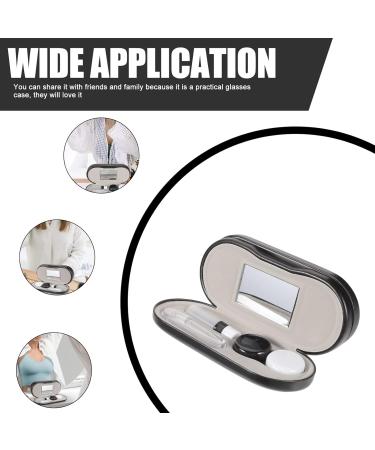 Healvian Double Usage Glasses Case - Contact Lens Holder & Travel Box - PU Invisible Hard Shell - International Shipping Available - Buy Online on GoSupps.com