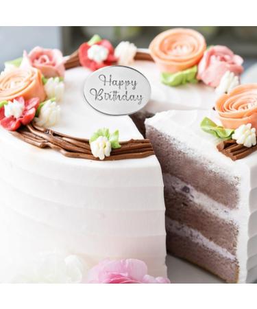 20pcs 2inch Acrylic Cake Topper Acrylic Blanks Birthday Cake Toppers for Birthday Party Cake Decoration Supplies - Buy Online on GoSupps.com