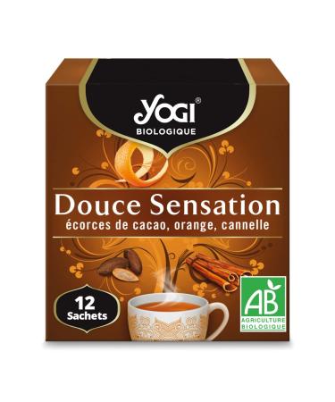 Yogi Yogi Organic Gentle Sensation 100% Organic Infusion of Cocoa Husks Orange and Cinnamon 12 Heat-Sealed Staple-Free Bags 24 g 312011