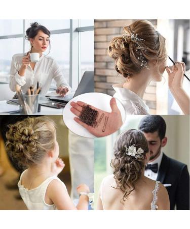 50 U-Shaped Hairpins for Women & Girls - 6cm Bobby Pins in Storage Box - Perfect for Hairdressing Salons & Everyday Use (Brown) - Buy Online on GoSupps.com