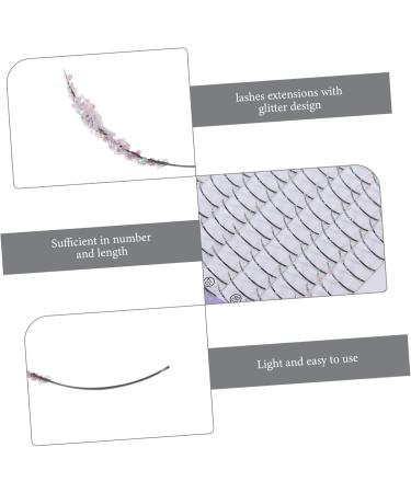 Beavorty 1 Box glitter false eyelashes glitter lash fake lashes individual fake eyelash makeup lashes natural false lashes flash suit individual lashes High-grade fiber Miss extend Fairy - Buy Online on GoSupps.com