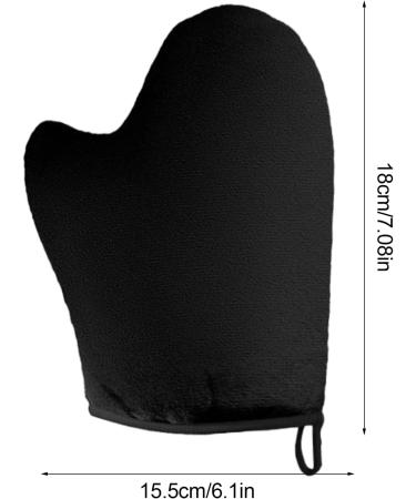 2pcs Tanning Mitt Velvet Tanning Glove Reusable Fake Tan Mitt Washable Self-Tan Lotion Applicator For Body Black - Buy Online on GoSupps.com