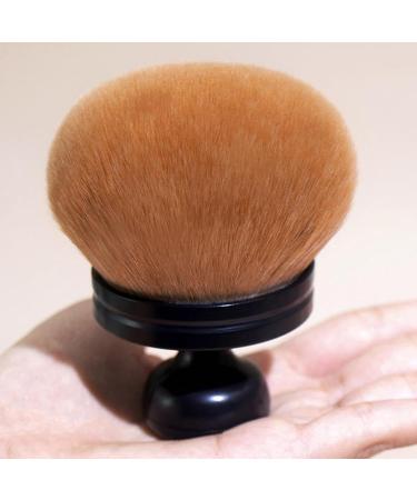 Powder Brush for Pressed Powder | Blush Brush Powder Brushes - Nail Brush Face Brushes Makeup Setting Powder Brush with Mushroom Head for Setting Loose & Pressed Powder black - Buy Online on GoSupps.com