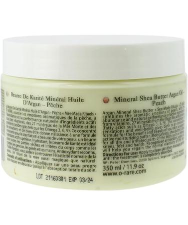 Shea Butter - Argan & Peach - Sea Made Rituals - O Rare - Cream and Moisturizing Care - 350 ml - Buy Online on GoSupps.com