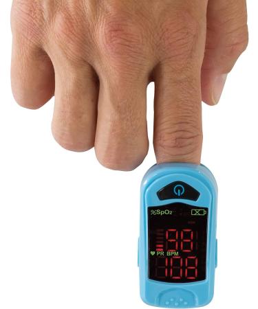Buy Carex Finger Pulse Oximeter - Accurate Oxygen Saturation Monitor for Adults & Kids - Includes Lanyard | Fast International Shipping - Buy Online on GoSupps.com