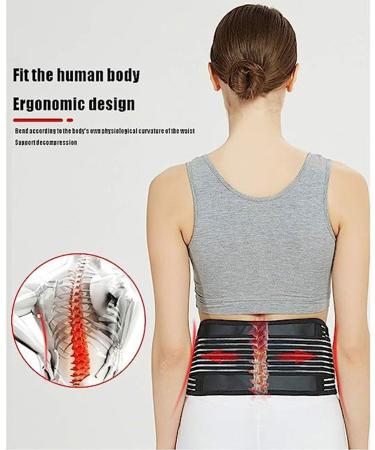 Buy Tylxayoxa Back Band - Support Belt for Back Pain Relief Herniated Disc & Sciatica | Self-Warming Lordosis Support for Men & Women - Size S Color B - Buy Online on GoSupps.com