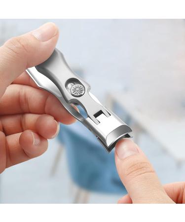 UNbit Nail Clipper Portable Ultra Clippers Stainless Steel Wide Jaw Opening Anti Splash Fingernail Cutter Manicure Tools Nail Trimmer - Buy Online on GoSupps.com