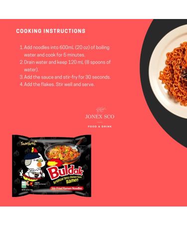 Korean Ramen Original Spicy Curry and Extra Spicy Hot Chicken Flavor Noodles Bundle with JONEX SCO Reusable Melamine Chopsticks and Melamine Chopstick Holder (5 items) - Buy Online on GoSupps.com