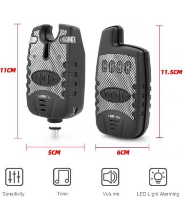 Hirisi Wireless Tackle Bite Indicator Set for Carp Fishing | Sound & Volume Control | Perfect for Carp Anglers | Shop Internationally - Buy Online on GoSupps.com