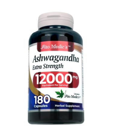 FITO MEDIC'S Lab | Ashwagandha | ashwagandha Supplements | ashwagandha Capsules | 180 Capsules 180 Count (Pack of 1)