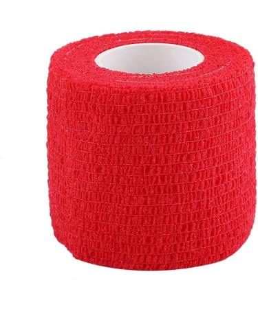 5 Rolls Waterproof Self Adhesive Bandage Tape Set - Finger Joints Wrap for Sports Care (Red) | International Shipping - Buy Online on GoSupps.com