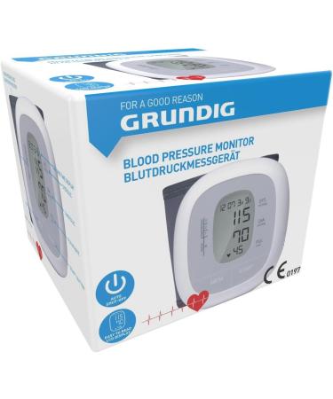 Buy Grundig Wrist Blood Pressure Monitor Accurate Blood Pressure & Heart Rate Monitor with LCD Screen & Cuff International Shipping Available - Buy Online on GoSupps.com