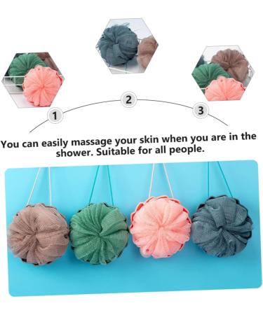 2pcs Pumpkin Bath Balls | Cartoon Shower Sponge & Body Cleaner | Loofah Bath Scrubber for Relaxing Baths - Buy Online on GoSupps.com