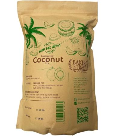 BAKERS STREET DECICATED COCONUT FINE (1 KG) |MADE IN SRILANKA |NATURAL DRIYED COCONUT |LAW FAT |GOOD FOR HELTH | WORLD BEST COCONUT IN SRILANKA. - Buy Online on GoSupps.com