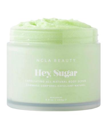 NCLA Beauty Hey Sugar All Natural Body Scrub - Moisturizing Exfoliating Sugar Scrub - Shea Cocoa and Mango Butters - Cucumber - 8.8 oz